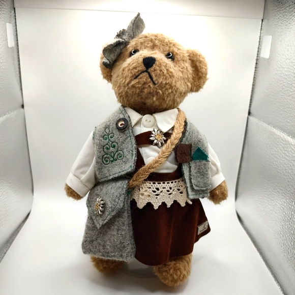 Alpen w Ann Edelweiss Bavarian Hand Crafted Rare Vintage Teddy Bear! - Picture 1 of 8